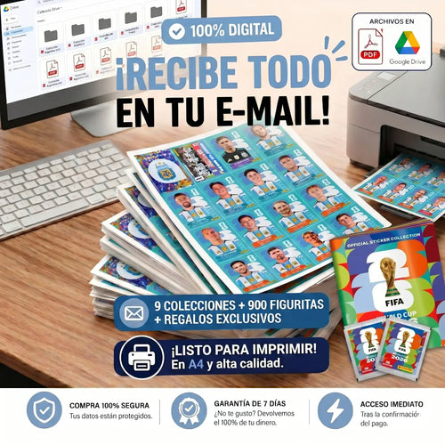 Kit Completo de Figuritas Copa 2026 + Álbum de Regalo